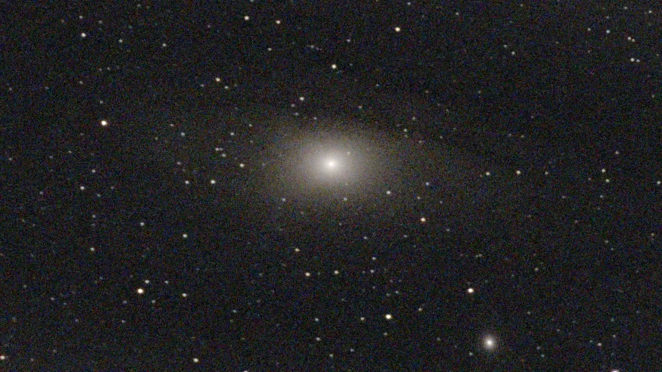 The Andromeda Galaxy through a Seestar S50 Pro: one photo, 10 seconds